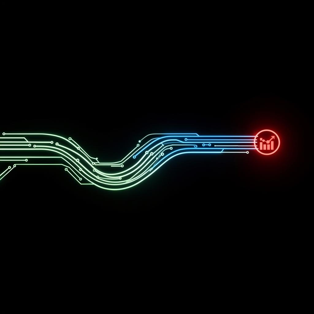 Revenue pipeline visualization showing lead flow from ads to booked jobs